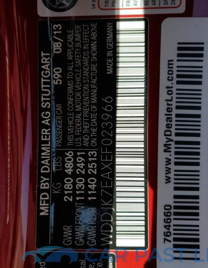 WDDJK7EAXEF023966# 13