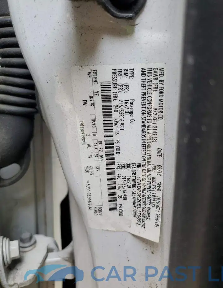1FADP3K20EL170853# 12