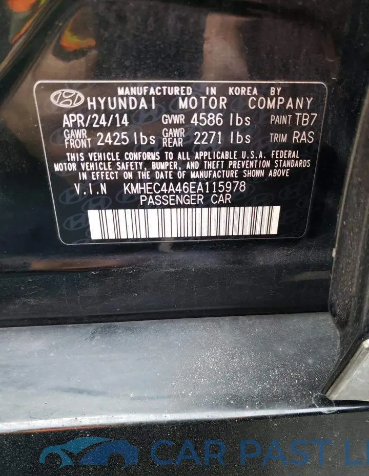 KMHEC4A46EA115978# 12