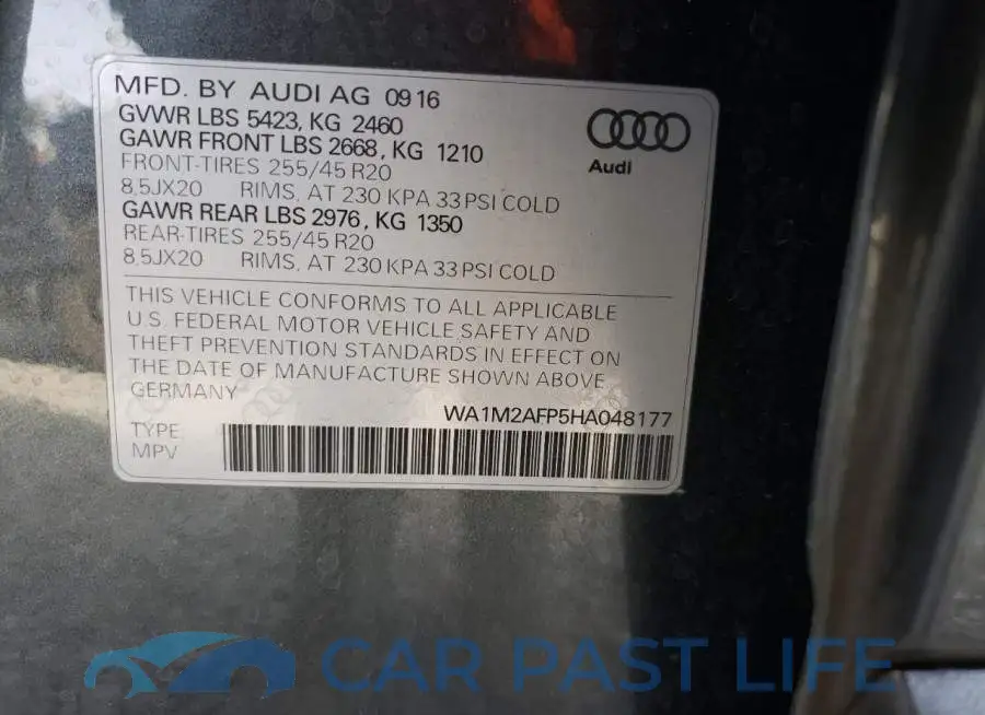 WA1M2AFP5HA048177# 13