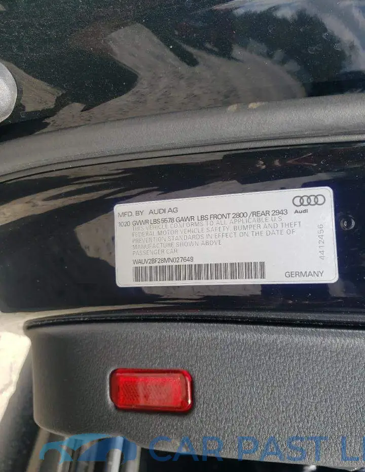 WAUV2BF28MN027649# 12