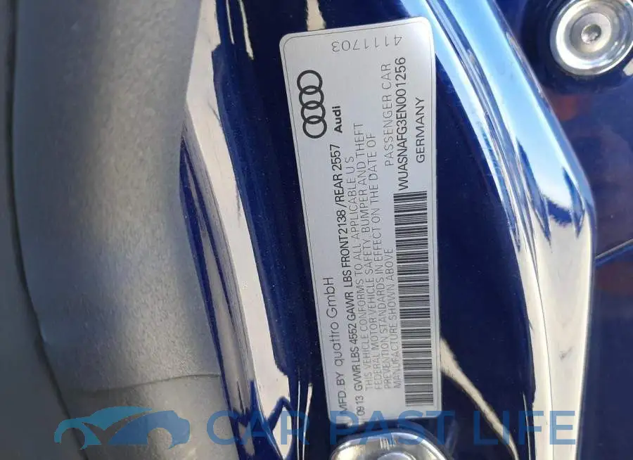 WUASNAFG3EN001256# 10