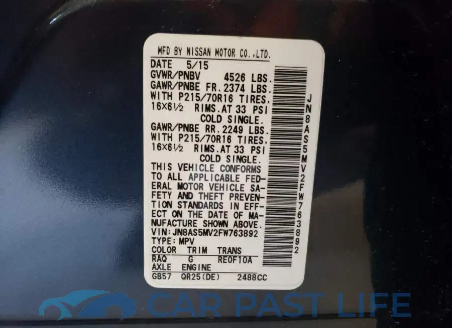 JN8AS5MV2FW763892# 12