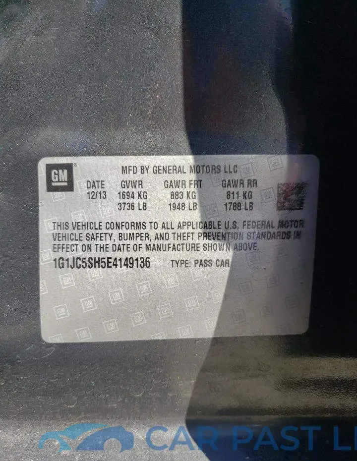 1G1JC5SH5E4149136# 12