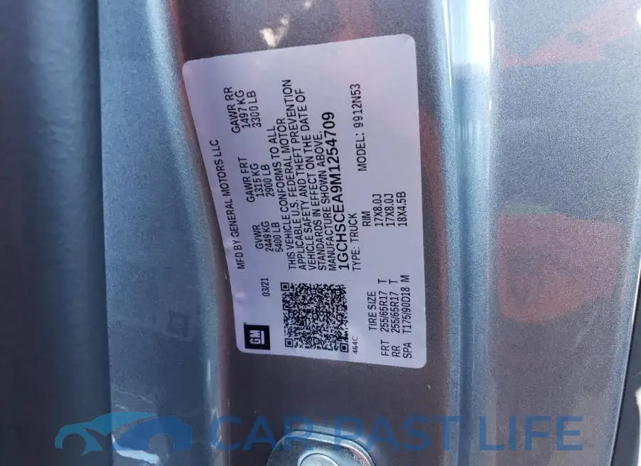 1GCHSCEA9M1254709# 13