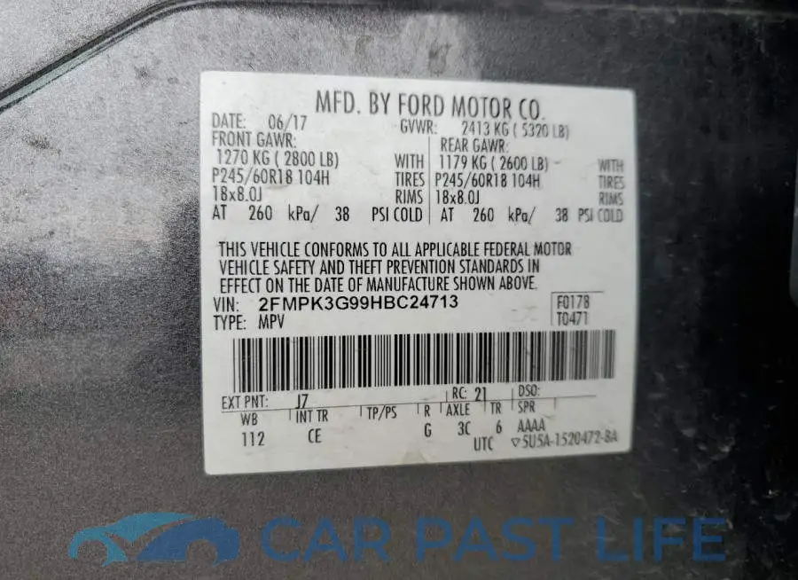 2FMPK3G99HBC24713# 13