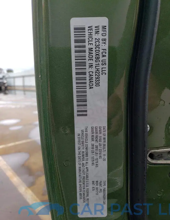 2C3CDXBG1LH229330# 12