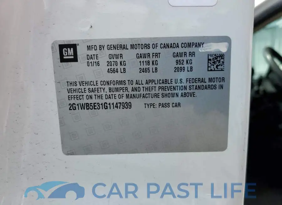 2G1WB5E31G1147939# 12