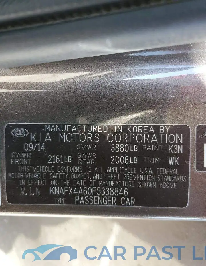 KNAFX4A60F5338846# 12