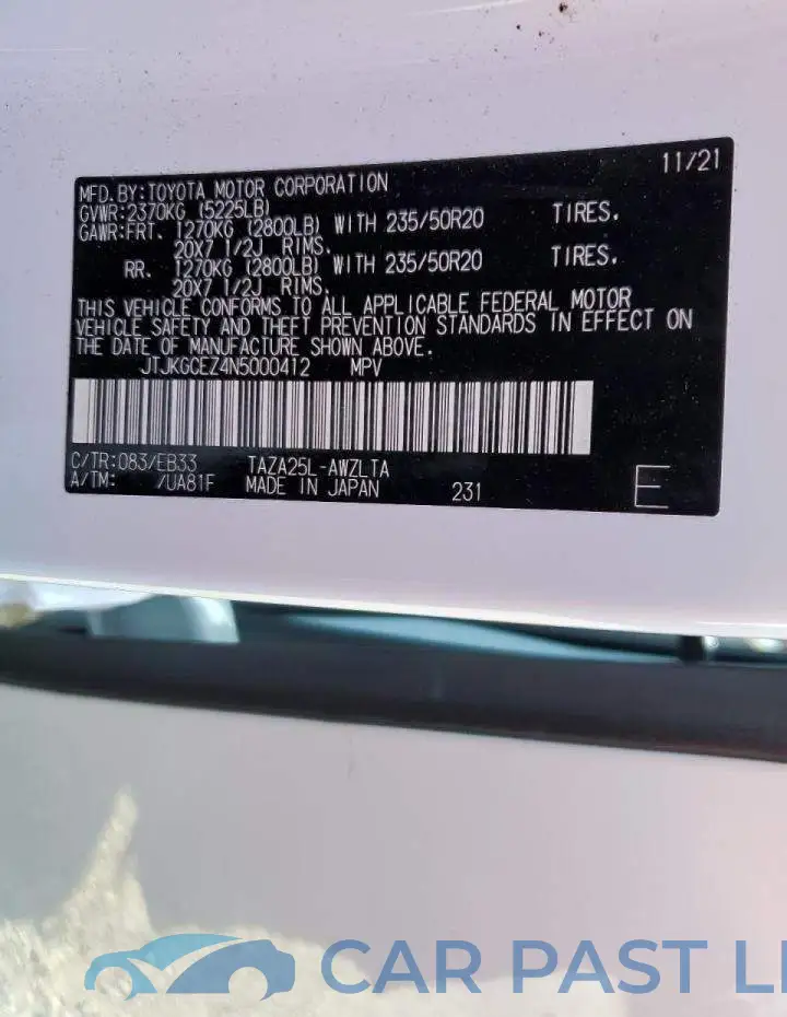JTJKGCEZ4N5000412# 14