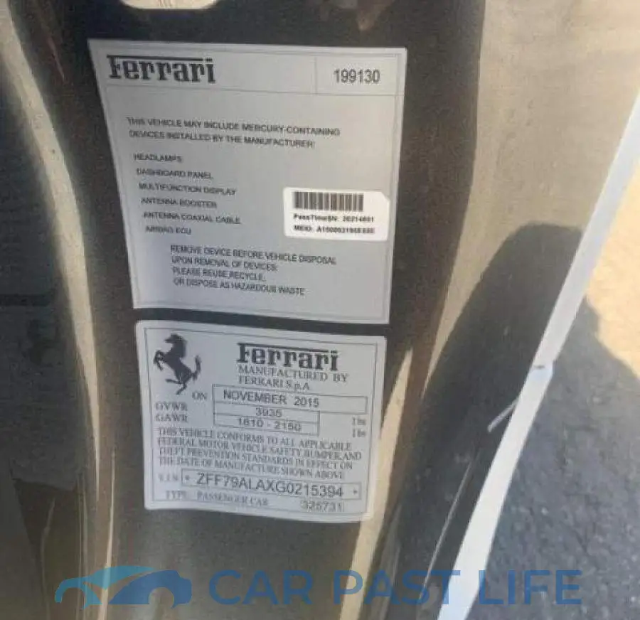 ZFF79ALAXG0215394# 10
