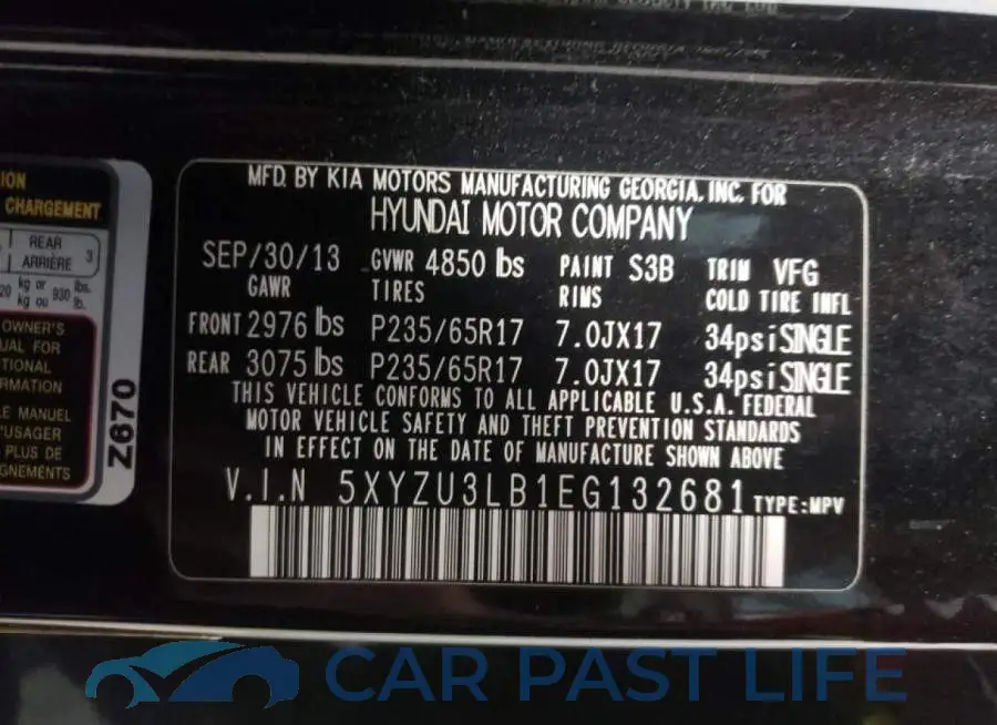 5XYZU3LB1EG132681# 10