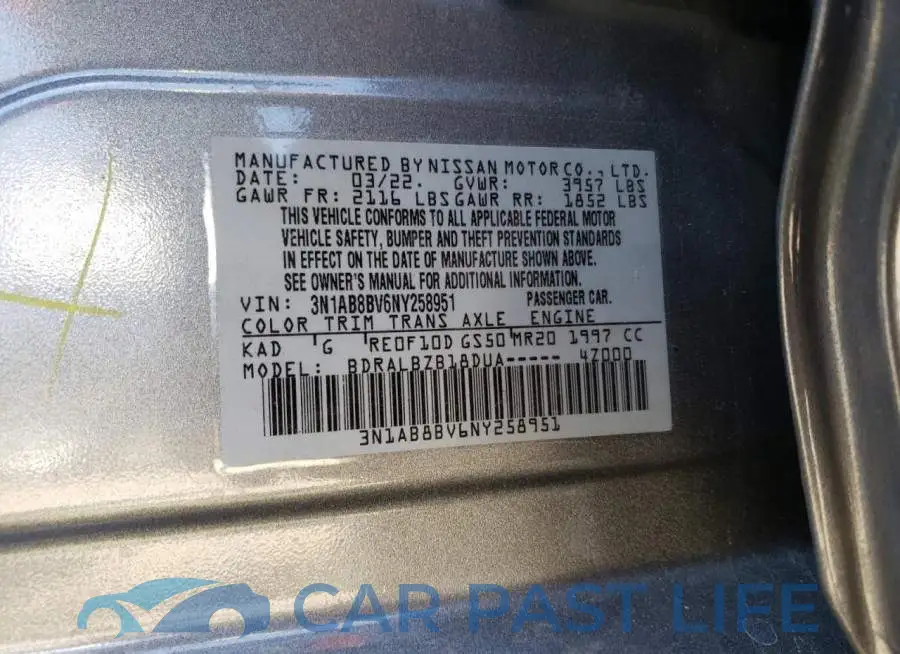 3N1AB8BV6NY258951# 12