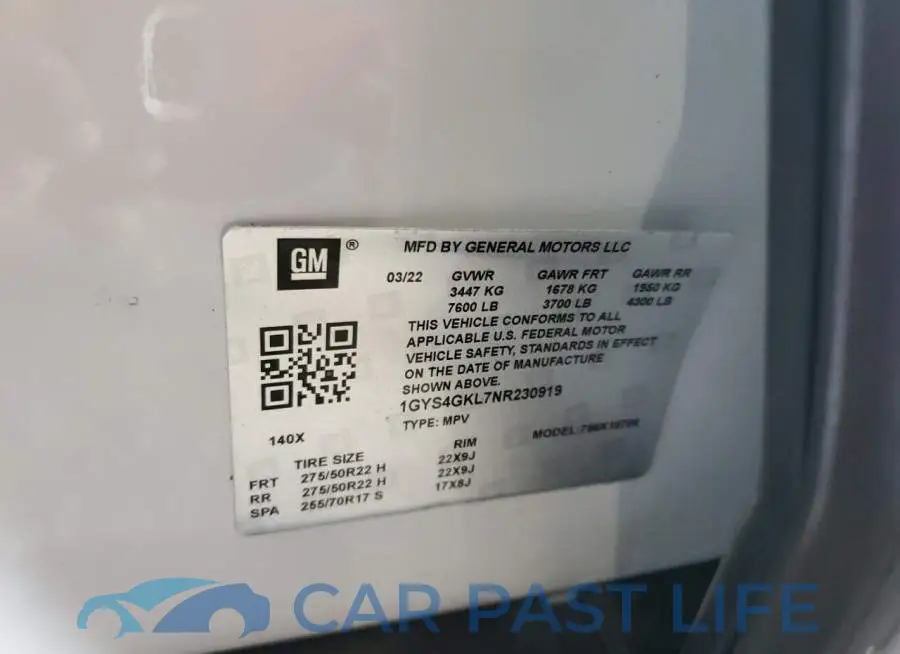 1GYS4GKL7NR230595# 13
