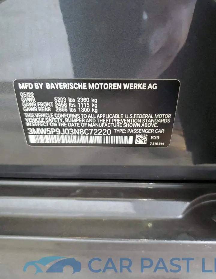 3MW5P9J03N8C72220# 12