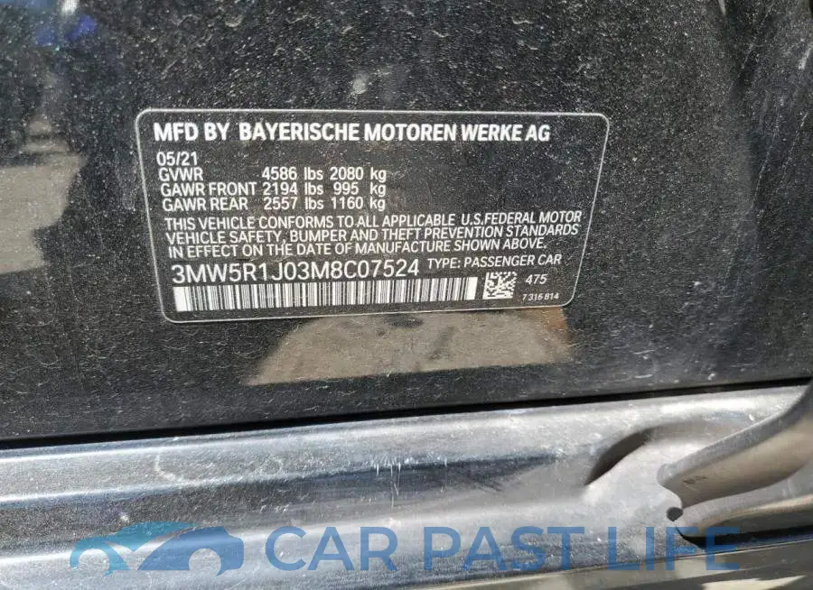 3MW5R1J03M8C07524# 12