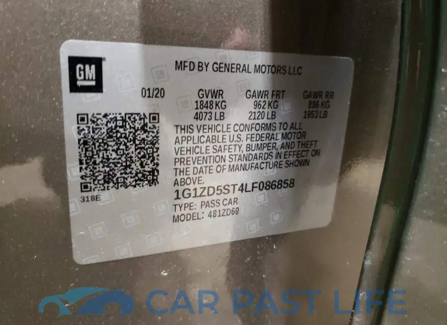 1G1ZD5ST4LF086858# 12
