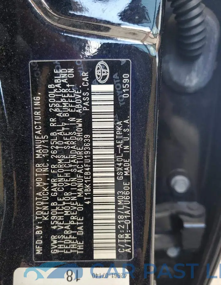 4T1BK1EB4FU193639# 13
