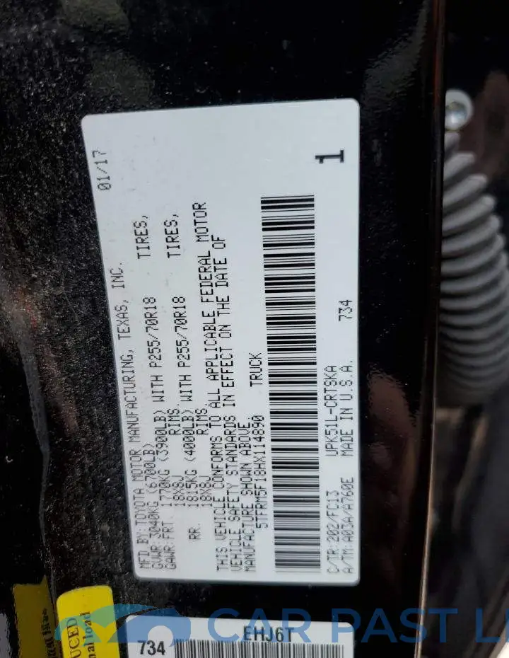 5TFRM5F18HX114890# 12