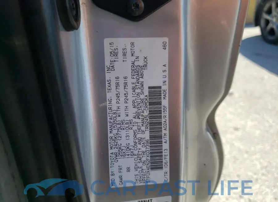 5TFUX4EN2FX037396# 12
