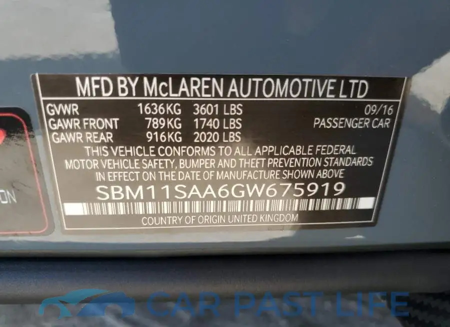 SBM11SAA6GW675919# 13