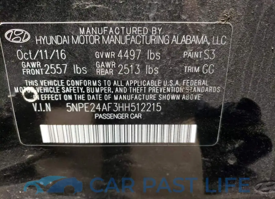 5NPE24AF3HH512215# 12