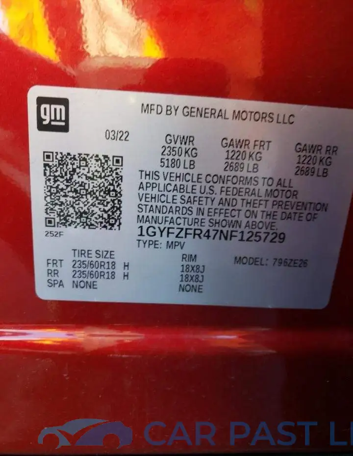 1GYFZFR47NF125729# 13