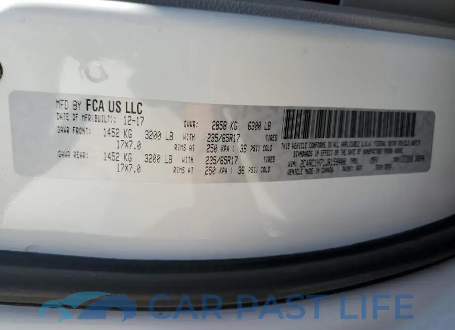 2C4RC1H71JR159400# 12