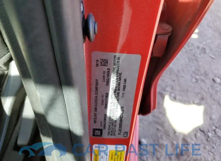 KL8CB6SA6HC740574# 12