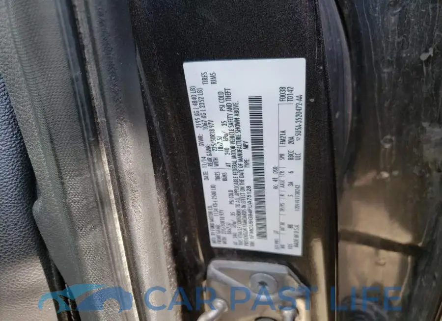 1FMCU9G94FUA75128# 13