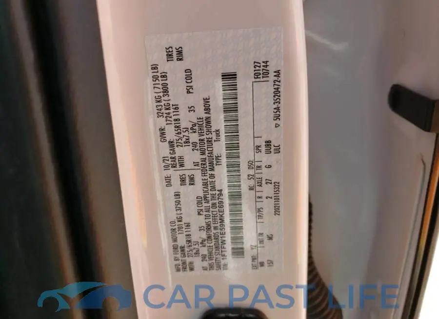 1FTFW1E59MKE69794# 13