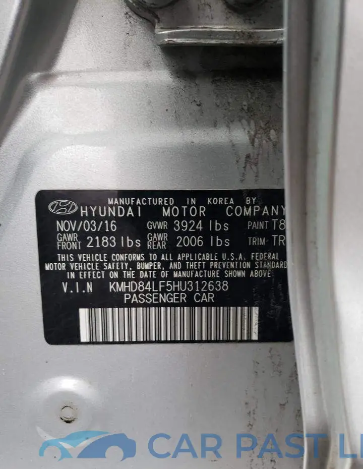 KMHD84LF5HU312638# 12
