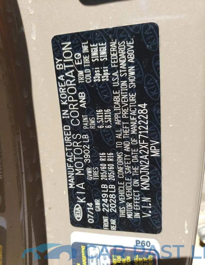 KNDJN2A2XF7122284# 13