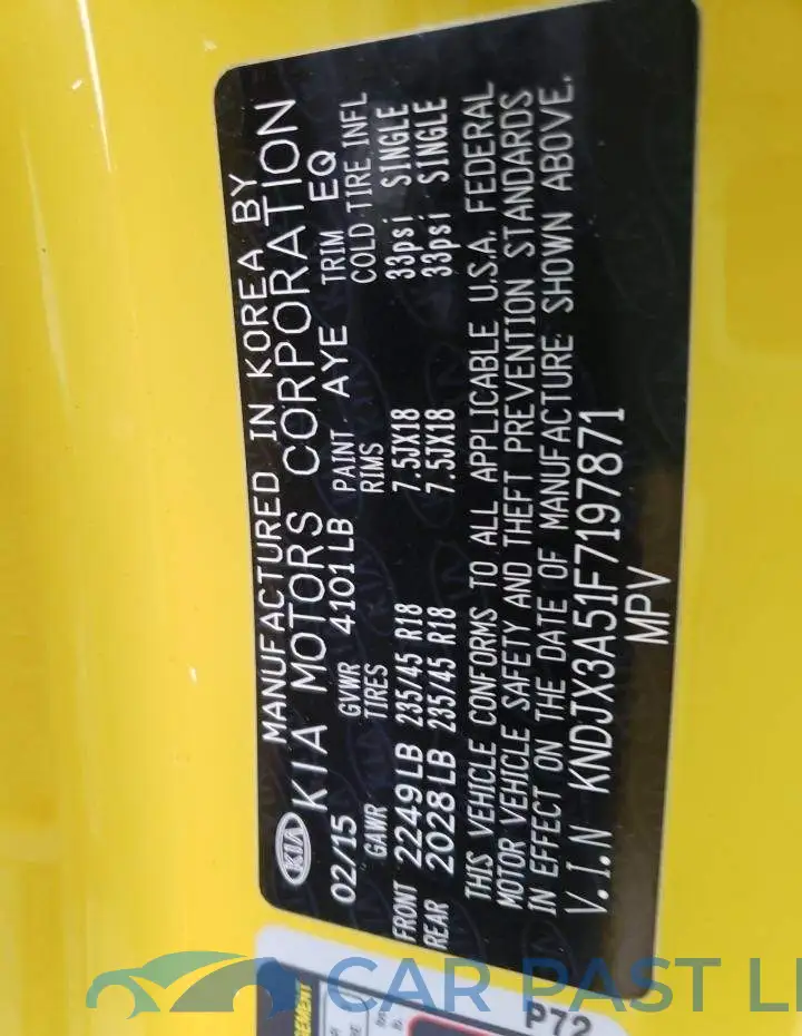 KNDJX3A51F7197871# 12