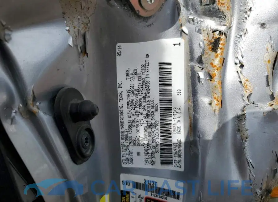 5TFNY5F16EX167022# 13