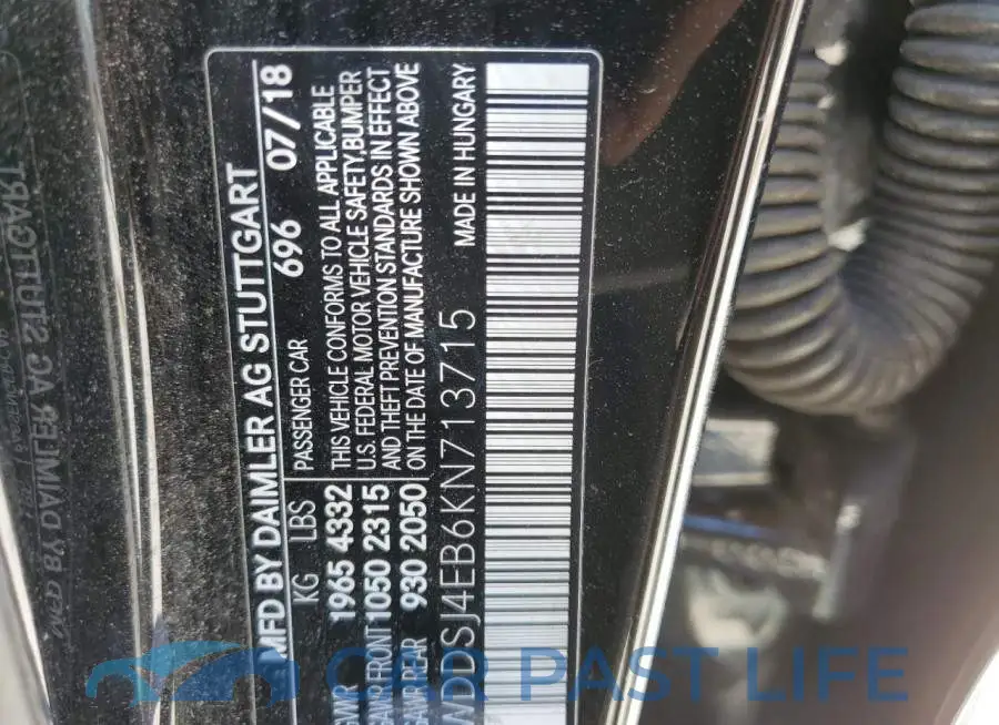 WDDSJ4EB6KN713715# 10