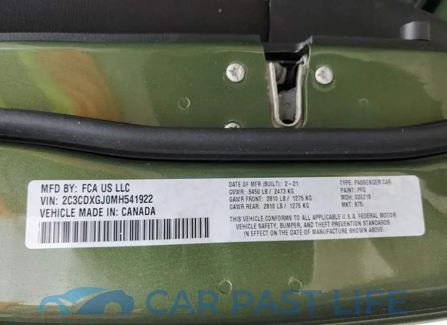 2C3CDXGJ0MH541922# 12