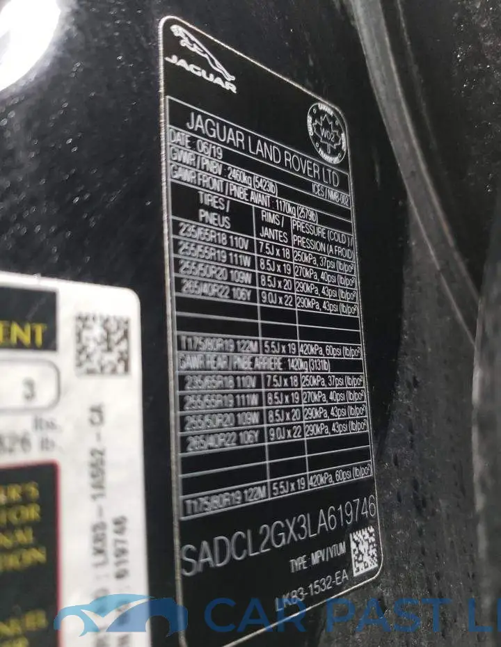 SADCL2GX3LA619746# 13