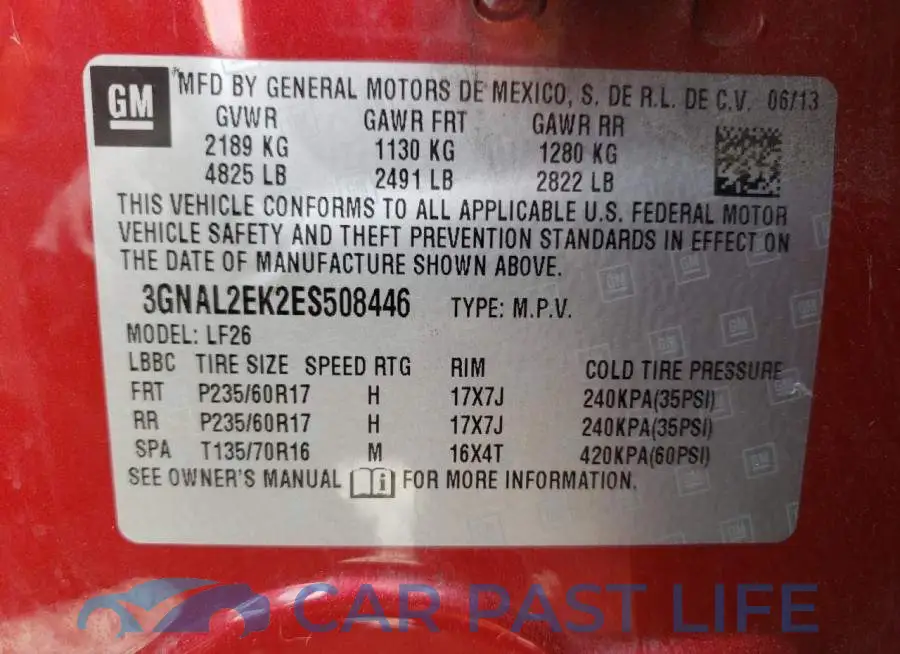 3GNAL2EK2ES508446# 14