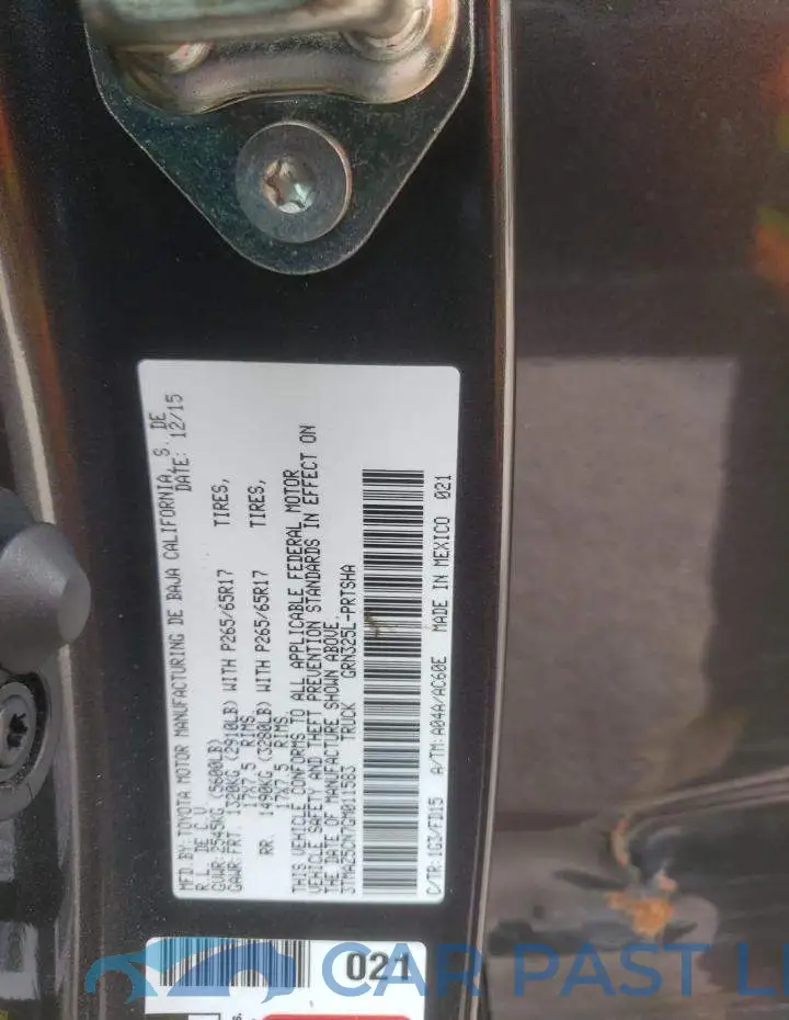 3TMAZ5CN7GM011583# 13