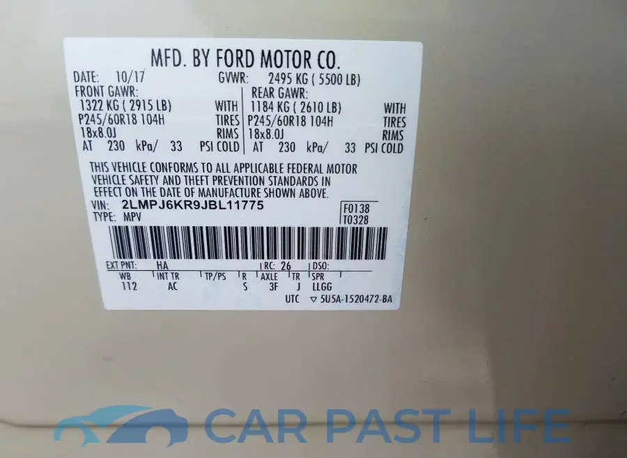 2LMPJ6KR9JBL11775# 10
