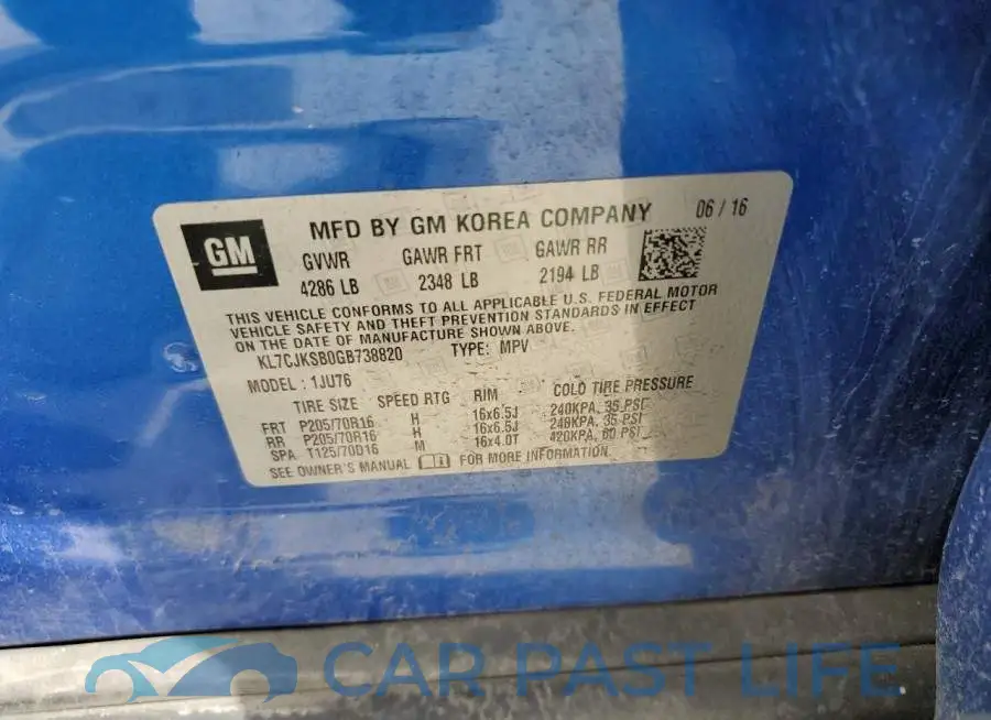 KL7CJKSB0GB738820# 12