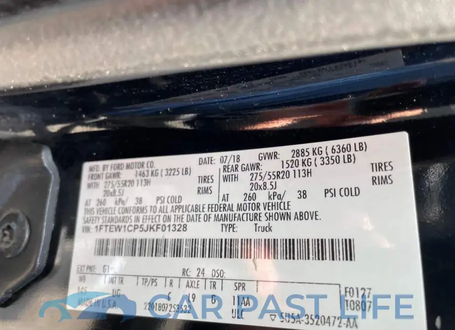 1FTEW1CP5JKF01328# 10