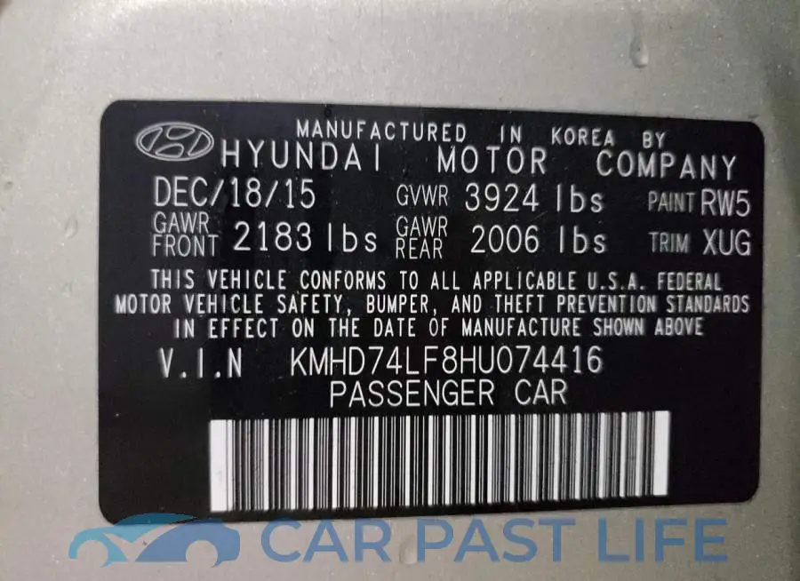 KMHD74LF8HU074416# 12