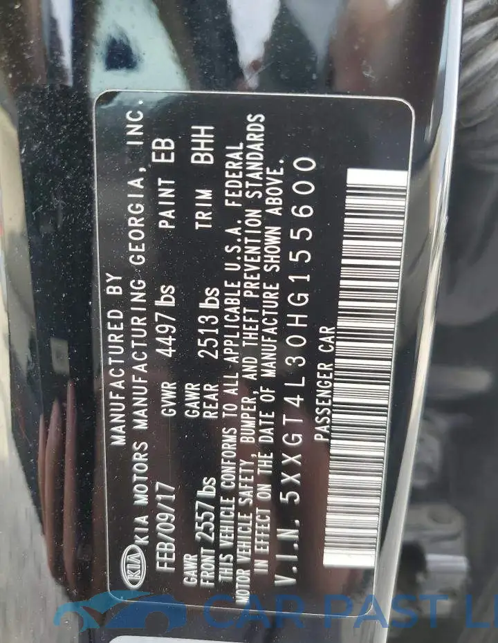 5XXGT4L30HG155600# 12