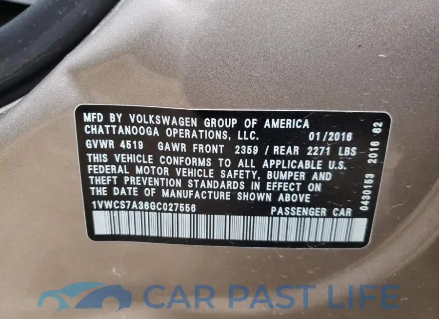 1VWCS7A36GC027556# 12