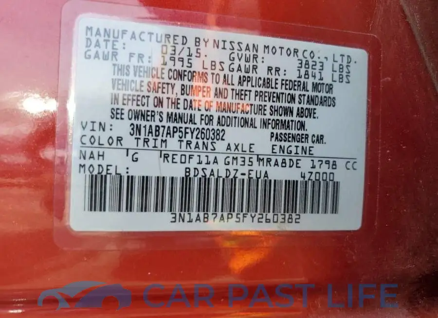 3N1AB7AP5FY260382# 12