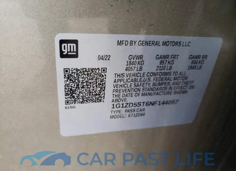 1G1ZD5ST6NF144097# 13