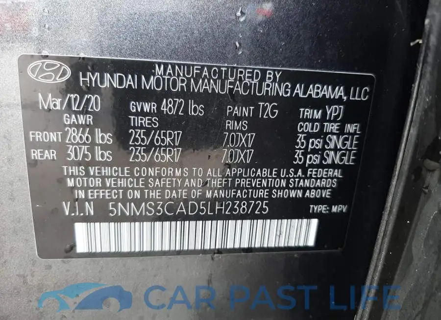 5NMS3CAD5LH238725# 13