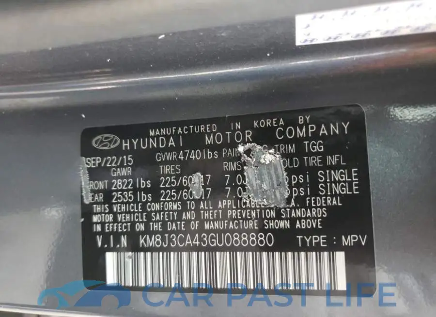 KM8J3CA43GU088880# 10